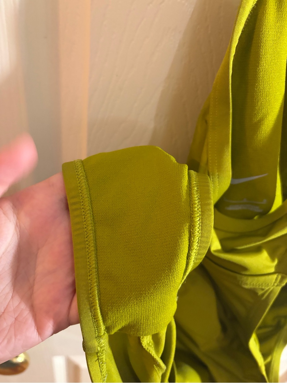 Nike Women’s Crossback One-Piece Swimsuit - Olive / Chartreuse Green (Size L) - Picture 5 of 5